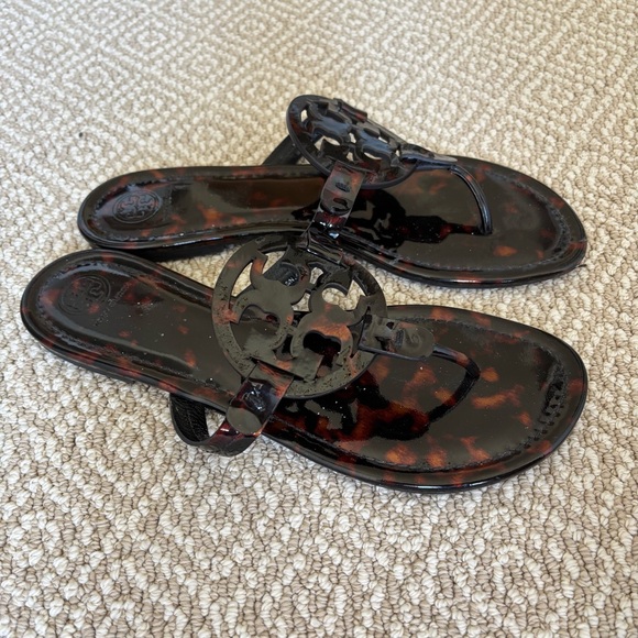 Tory Burch Miller Tortoise Sandals - Picture 2 of 10